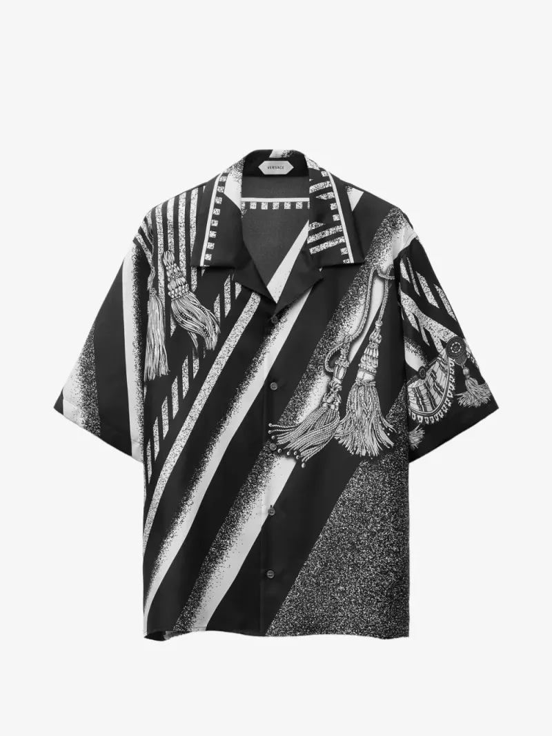 Versace — Chemise en sergé de soie imprimé
