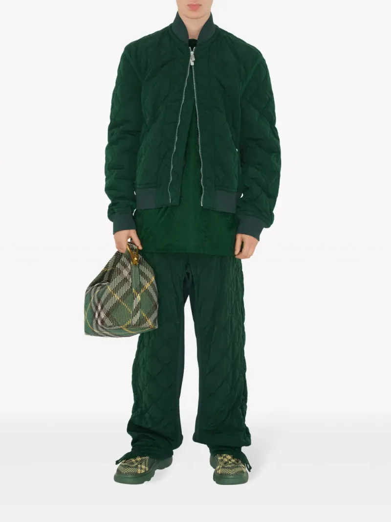 Burberry — Quilted zip-up bomber jacket — Photo 2 of 5