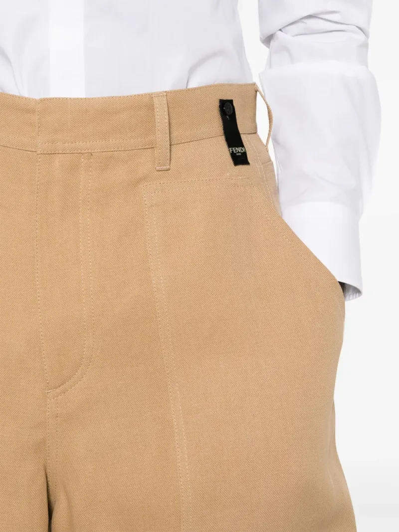 Fendi — Canvas bermuda shorts — Foto 5 di 5