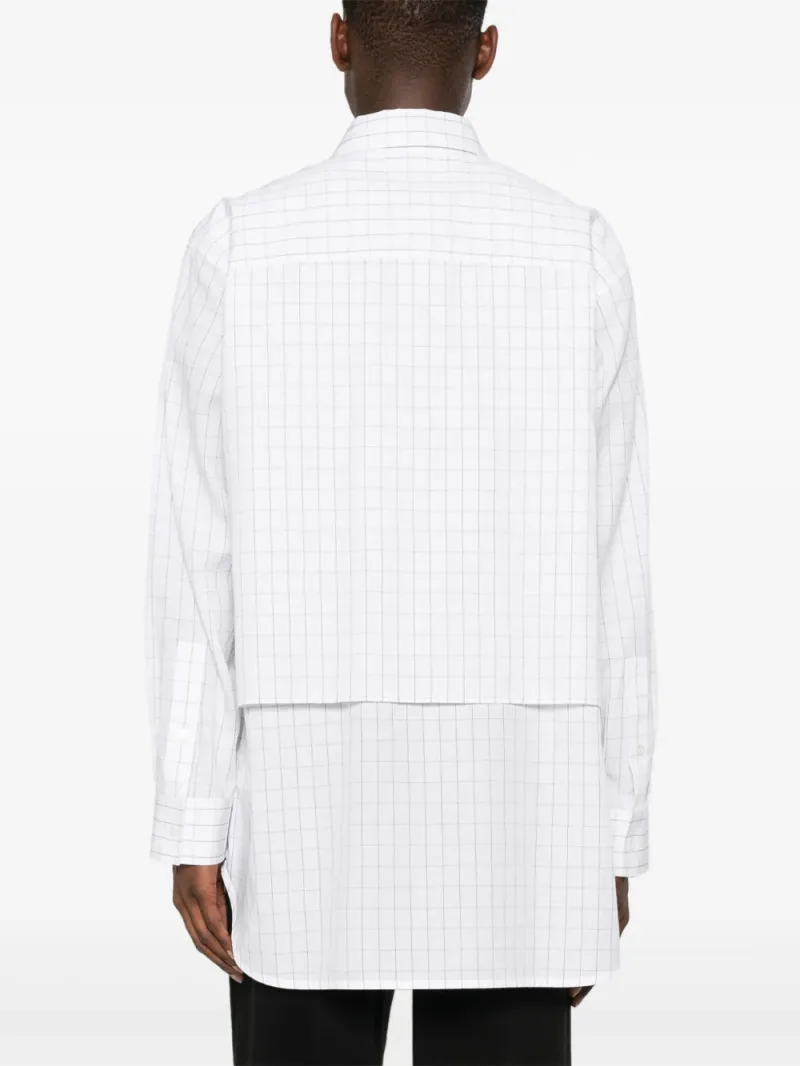 Bottega Veneta — Check-pattern layered shirt — Photo 4 of 5