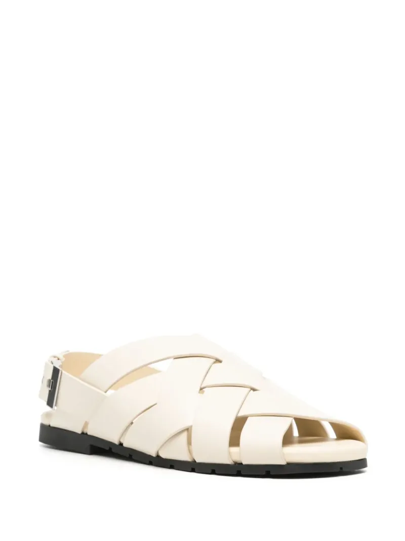 Bottega Veneta — Alfie leather sandals — Foto 2 di 4