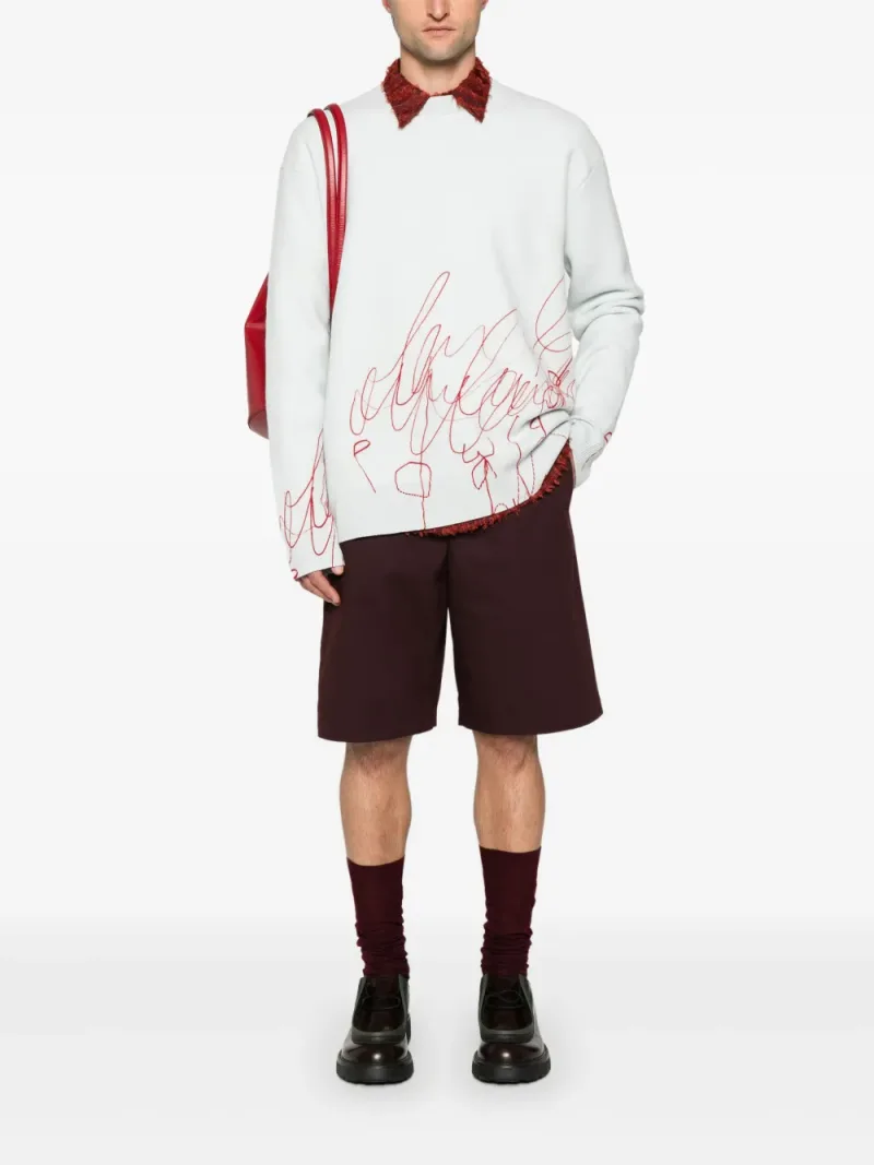 OAMC — Scribble-print fleece sweater — Foto 2 di 5