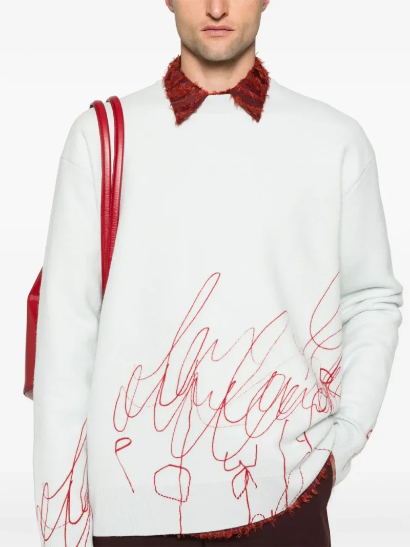 OAMC — Scribble-print fleece sweater — Foto 5 di 5