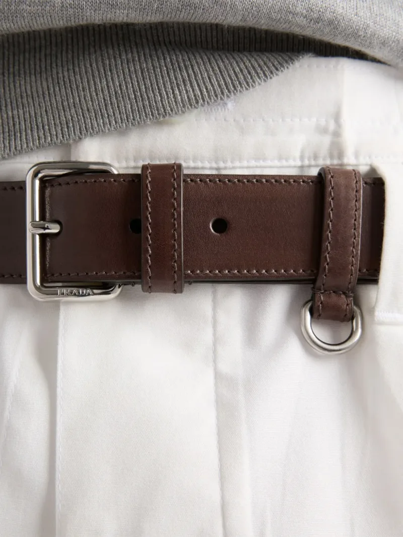 Prada — Cintura reversibile in pelle — Foto 3 di 3