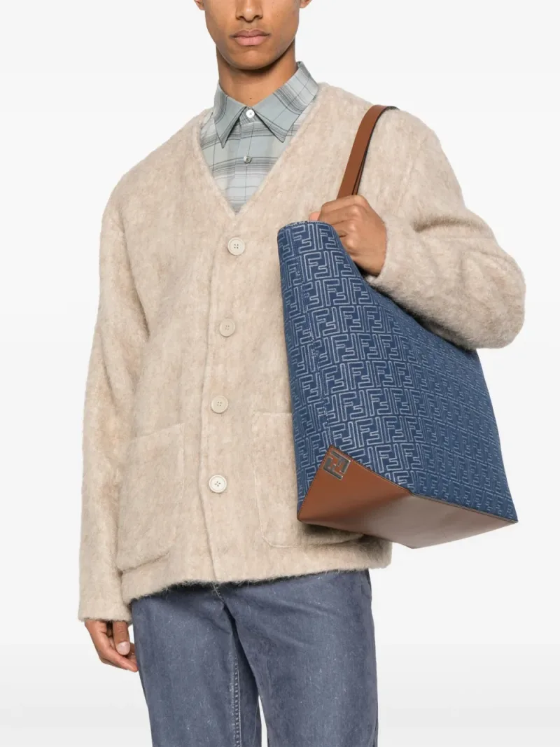 Fendi — Medium FF Jacquard shopping bag — Foto 2 di 5