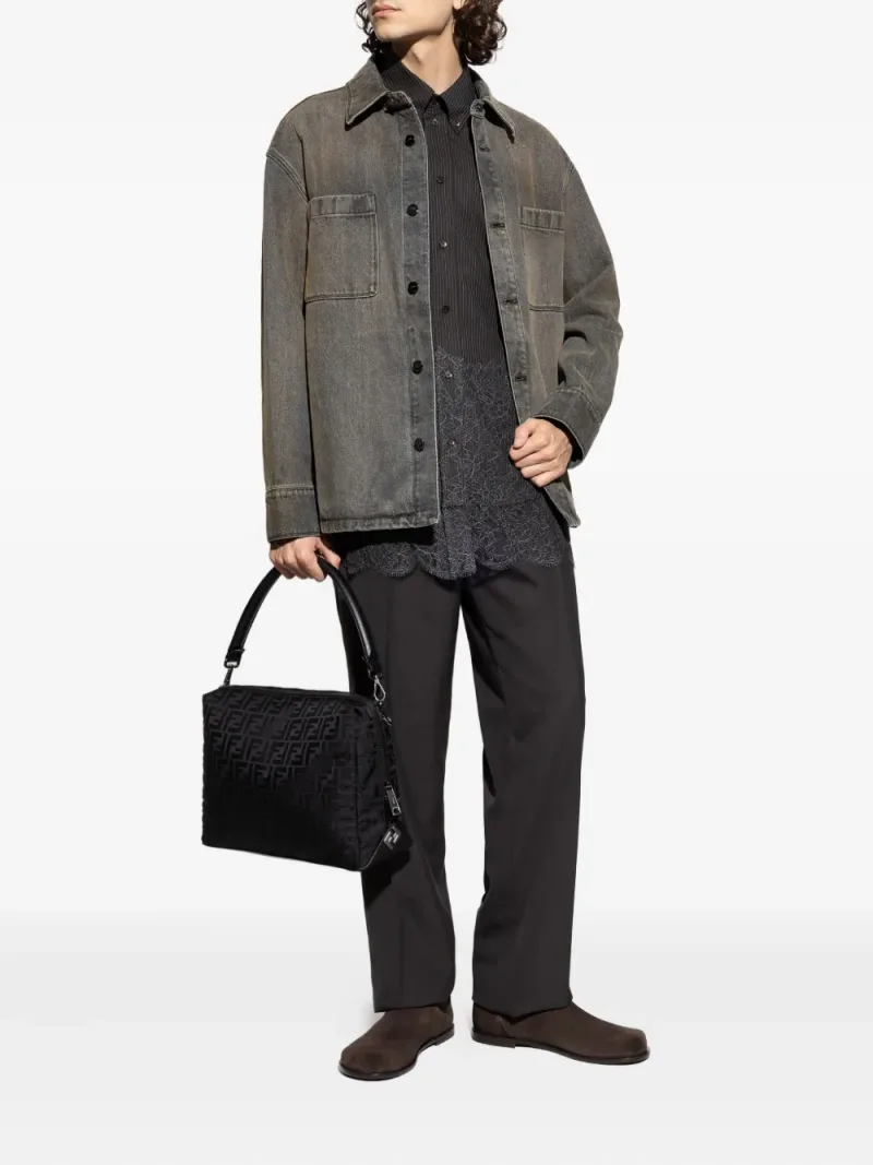 Fendi — Patch-pocket denim jacket — Foto 2 di 5