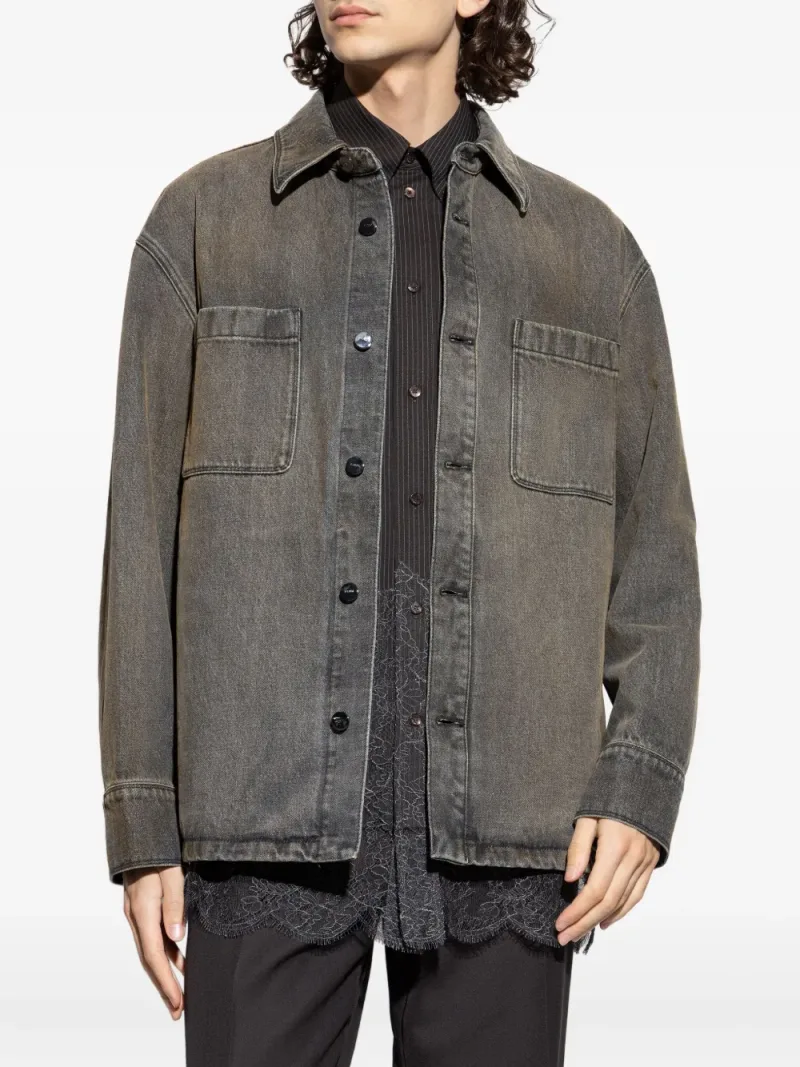 Fendi — Patch-pocket denim jacket — Foto 3 di 5