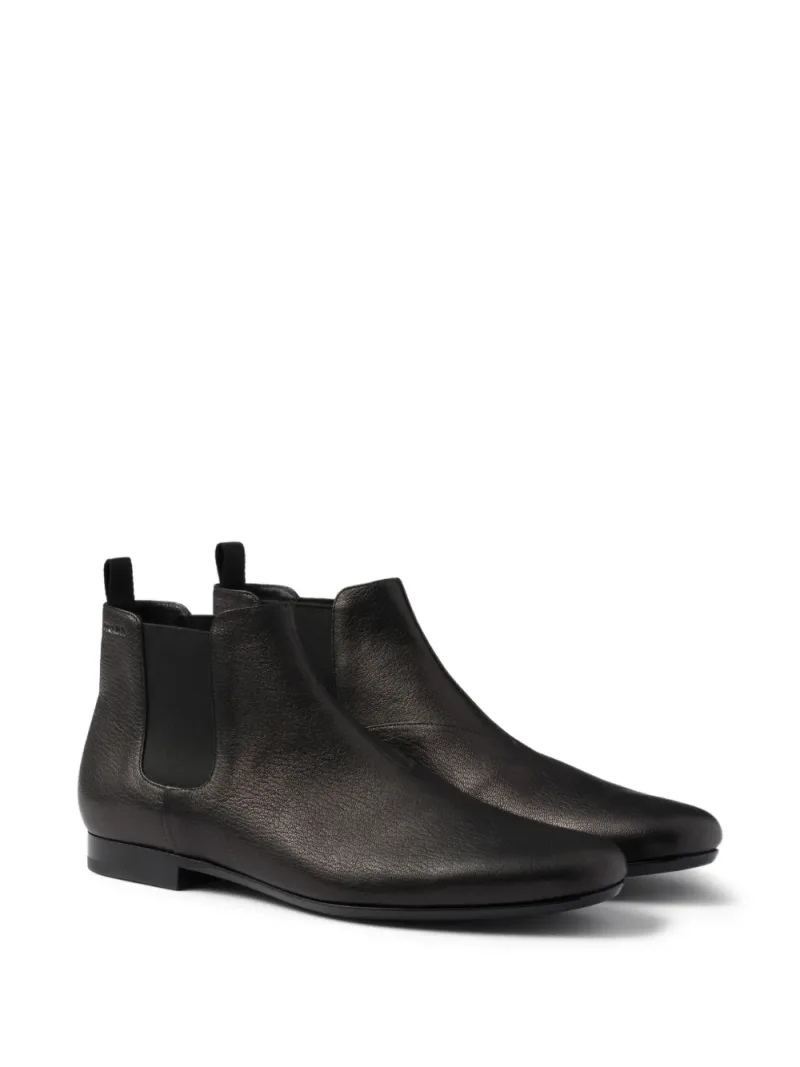 Prada — Leather chelsea boots — Foto 2 di 4