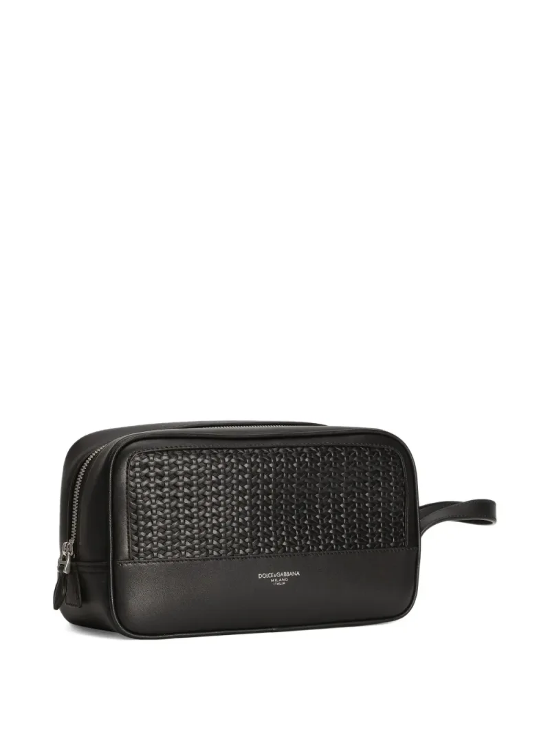 Dolce & Gabbana — Woven-panelled wash bag — Foto 3 di 5