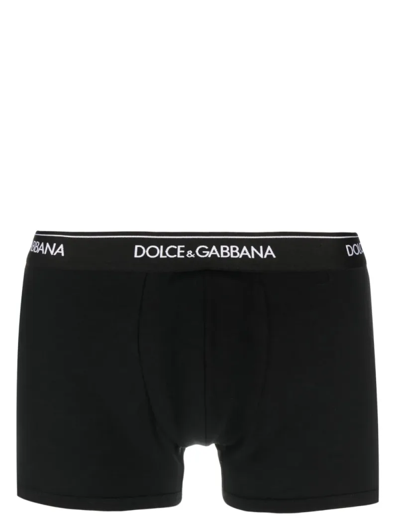 Dolce & Gabbana — Logo-waist cotton boxer briefs (set of two) — Photo 2 of 4