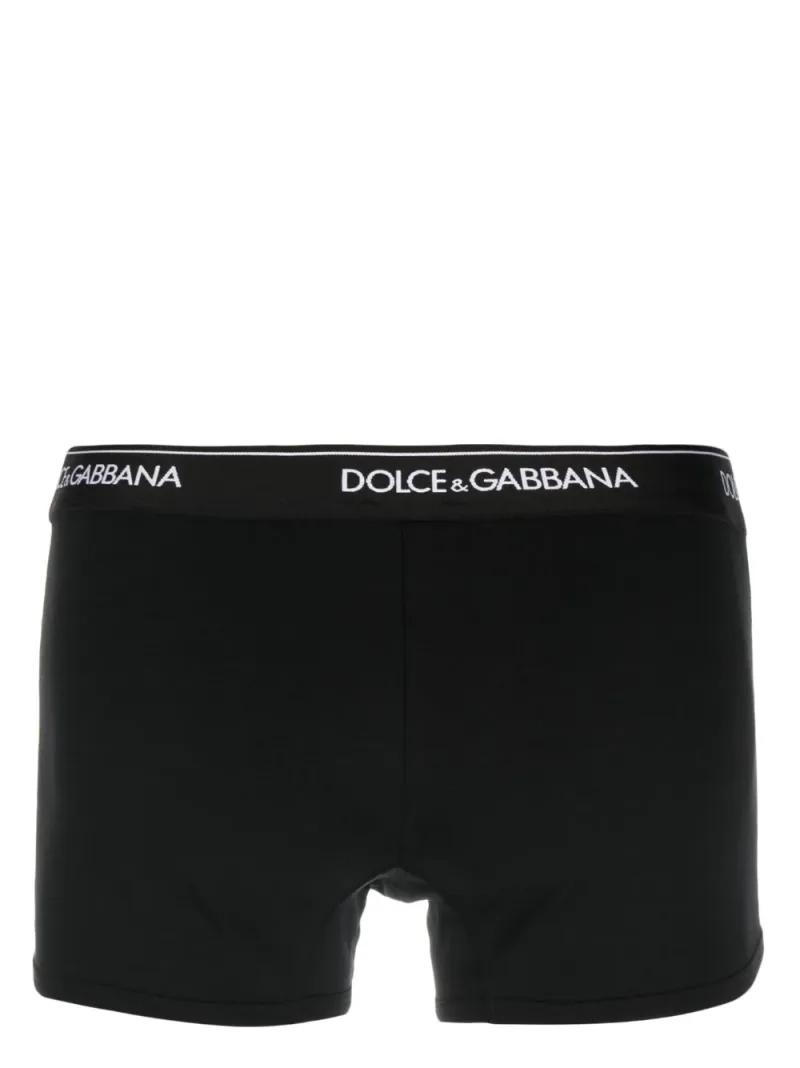 Dolce & Gabbana — Logo-waist cotton boxer briefs (set of two) — Photo 3 of 4
