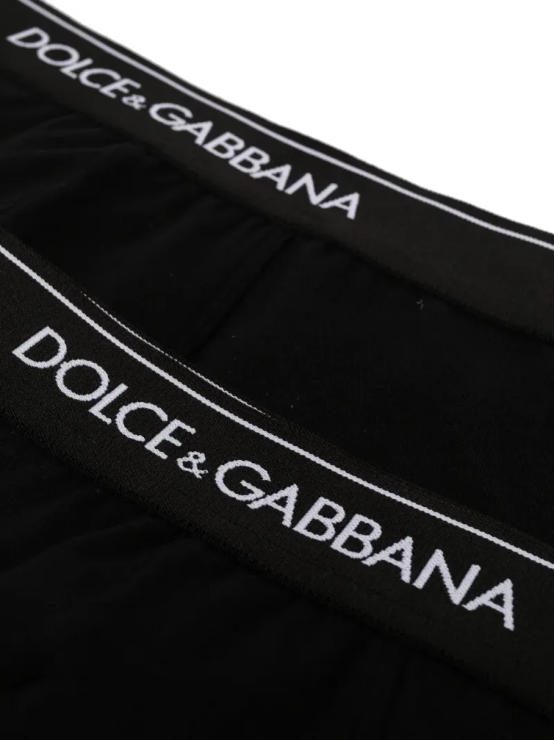 Dolce & Gabbana — Logo-waist cotton boxer briefs (set of two) — Photo 4 of 4