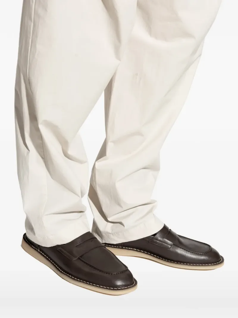 Dolce & Gabbana — Logo-detail leather penny loafers — Foto 5 di 5