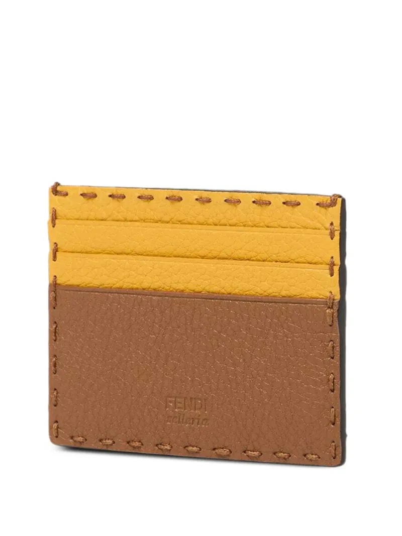 Fendi — Stitched bicolour cardholder — Foto 2 di 3