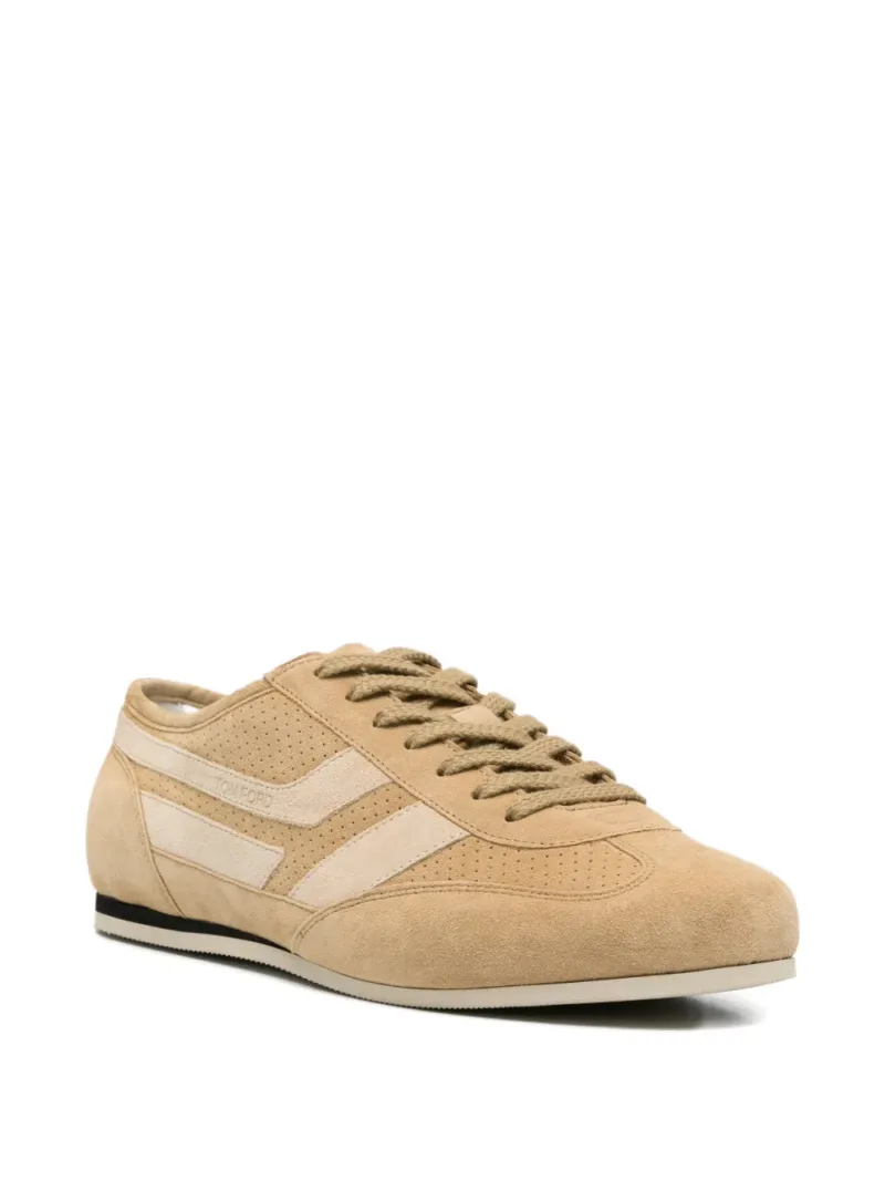 Tom Ford — Perforated panelled sneakers — Foto 2 di 4
