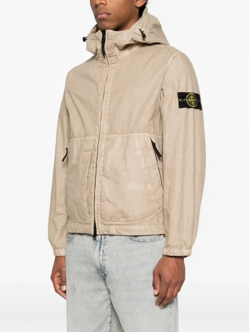 Stone Island — Logo-patch hooded jacket — Photo 3 of 5