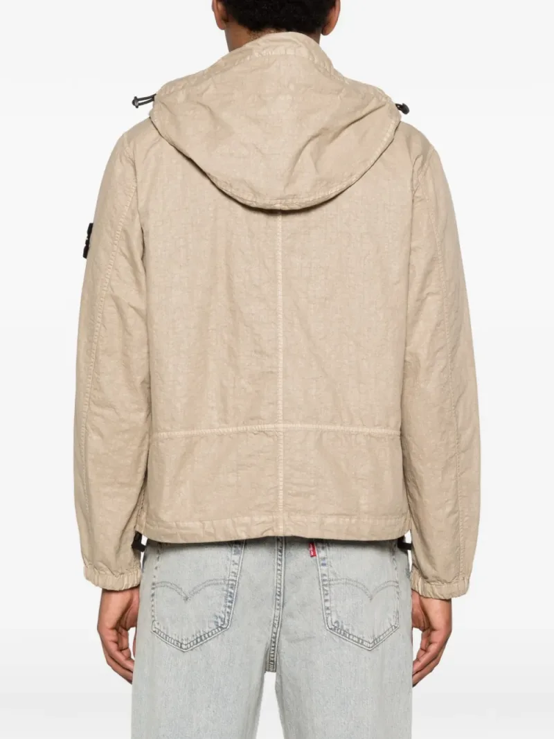 Stone Island — Logo-patch hooded jacket — Photo 4 of 5