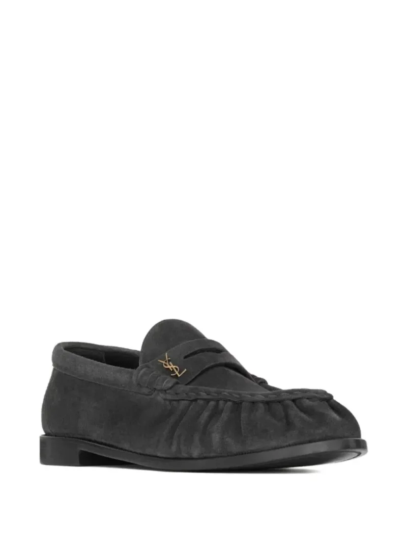 Saint Laurent — Mud suede loafers — Photo 2 of 3