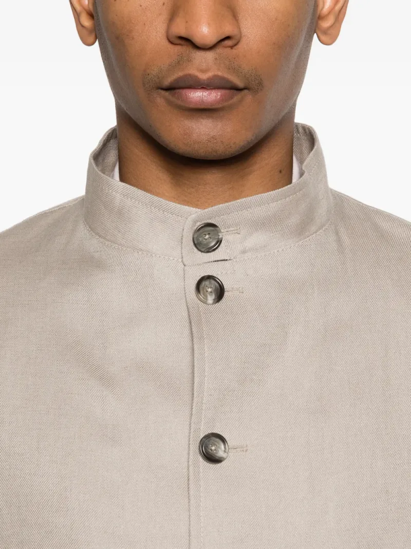 Tagliatore — Button-up patch-pocket shirt jacket — Photo 5 of 5