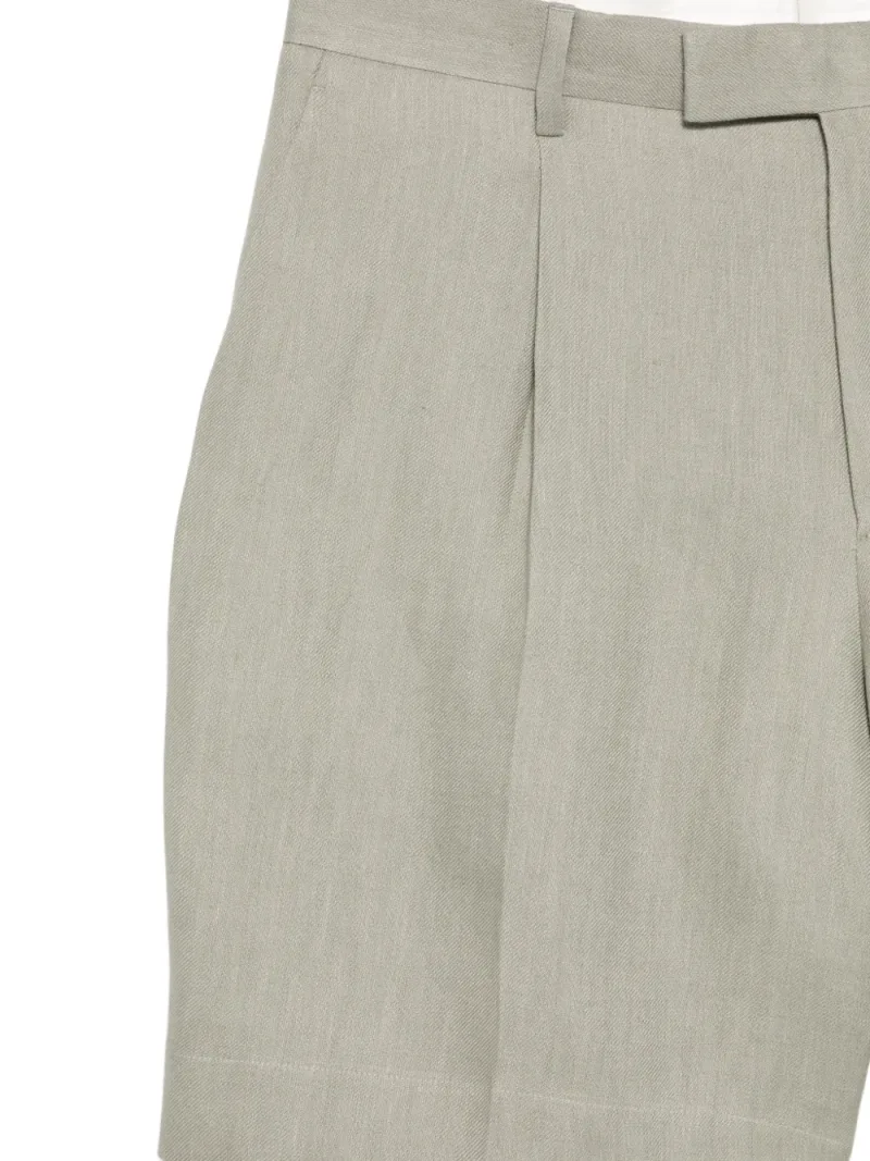 Lardini — Paaramis pleated button shorts — Foto 3 di 3