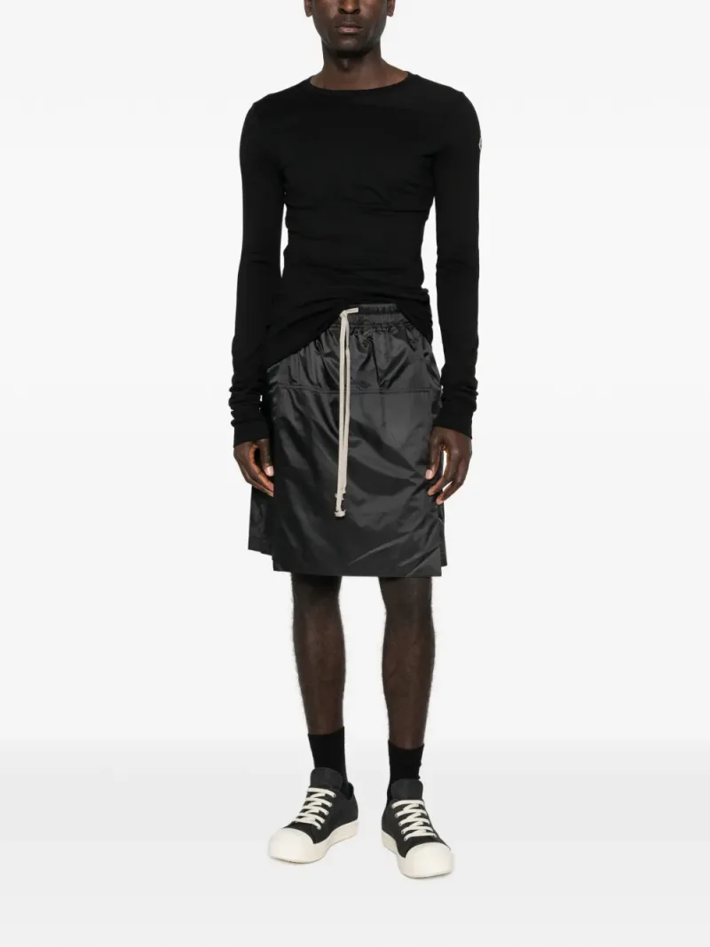 Moncler + Rick Owens — Drawstring pocket skort — Foto 2 di 4