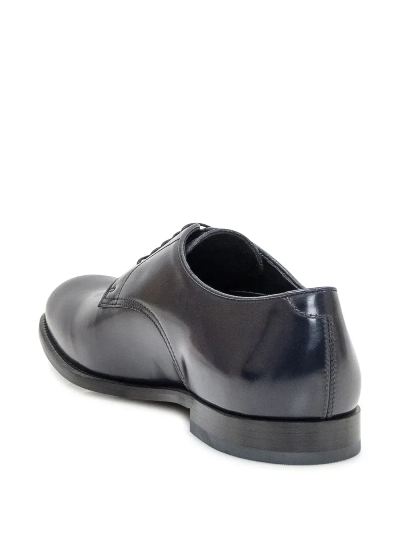 Doucal's — Spazzolato leather derby shoes — Foto 3 di 4