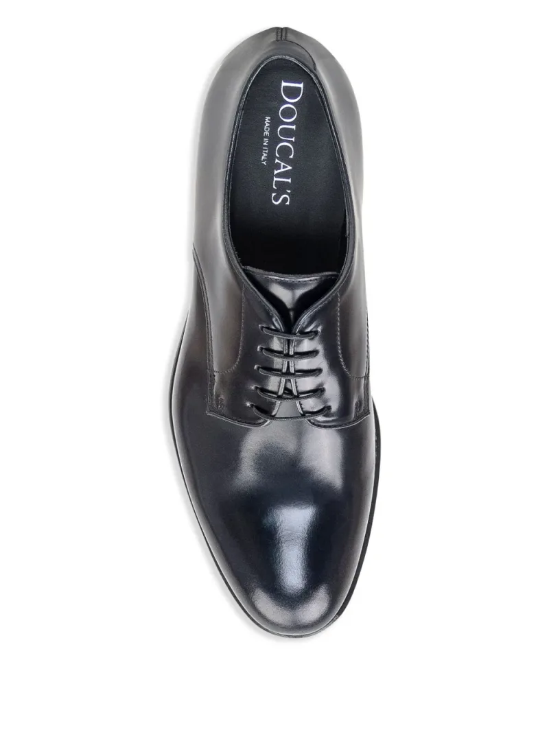 Doucal's — Spazzolato leather derby shoes — Foto 4 di 4