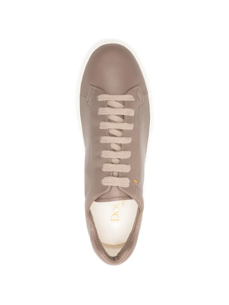 Doucal's — Taupe leather sneakers — Photo 4 of 4