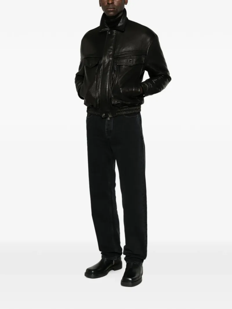 Saint Laurent — Logo-patch jeans — Foto 2 di 5