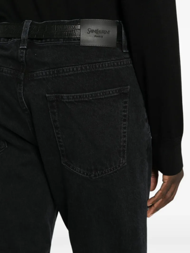 Saint Laurent — Logo-patch jeans — Foto 5 di 5