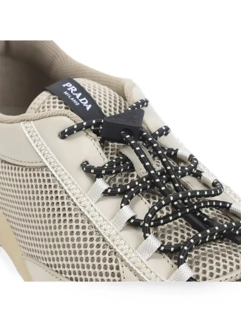 Prada — Speedrock leather-trim sneakers — Photo 3 of 4