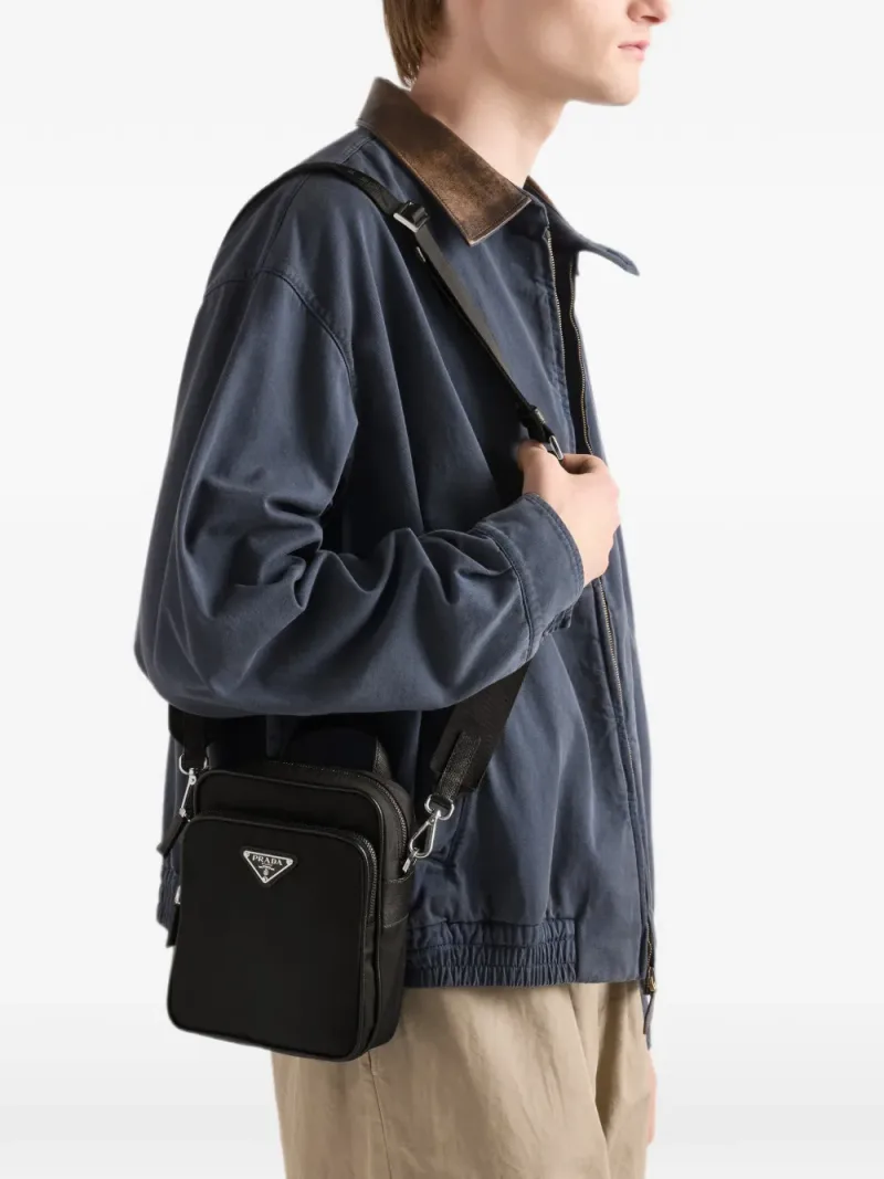 Prada — Re-Nylon and Saffiano leather shoulder bag — Photo 2 of 5