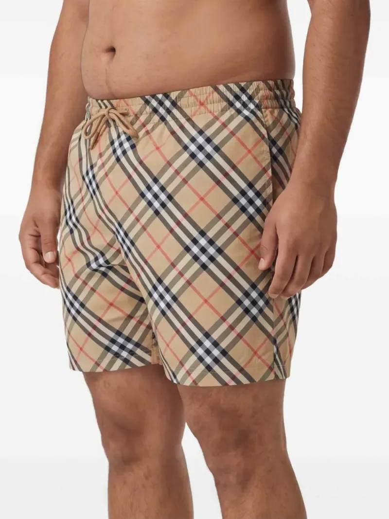 Burberry — Check-print drawstring swim shorts — Photo 3 of 5