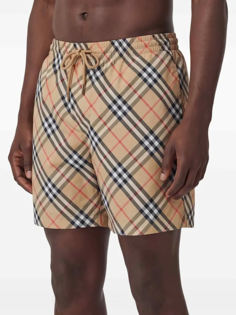 Burberry — Check-print drawstring swim shorts — Photo 4 of 5