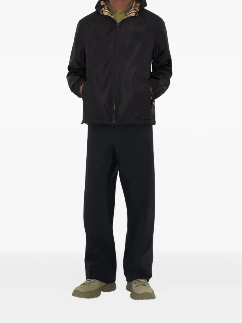 Burberry — Reversible Check hooded jacket — Foto 5 di 5