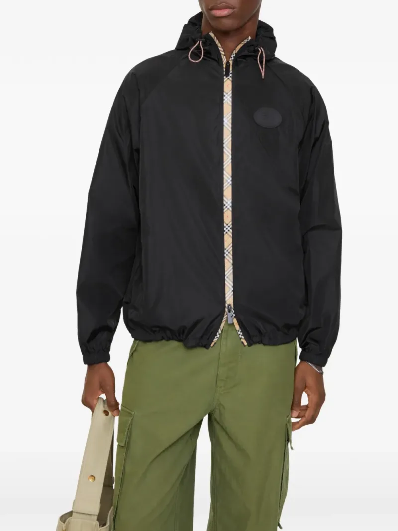 Burberry — Contrasting-trim hooded jacket — Photo 2 of 3