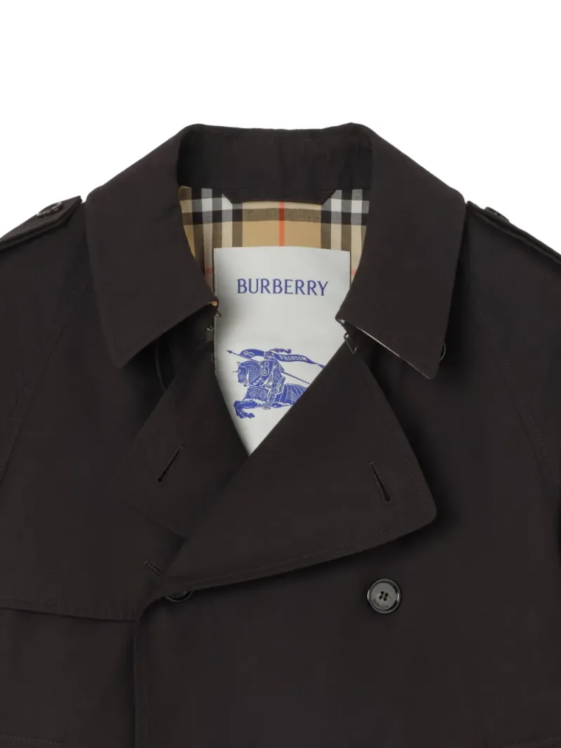 Burberry — Cropped Tropical gabardine Leadenham trench coat — Photo 2 of 3
