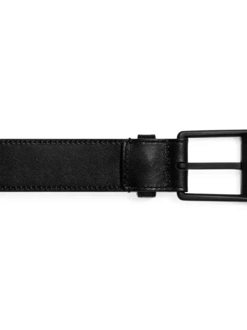 Bottega Veneta — Solo Intrecciato leather belt — Foto 4 di 4