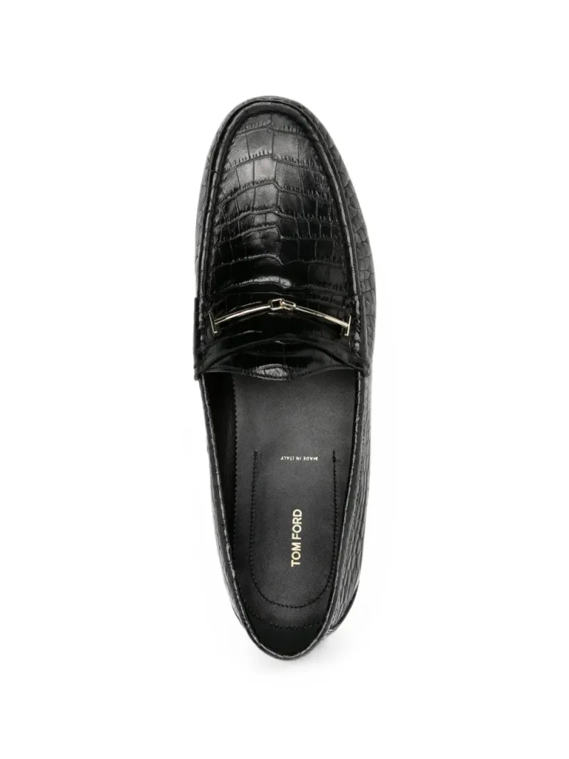 Tom Ford — Crocodile-effect T-bar loafers — Photo 4 of 4
