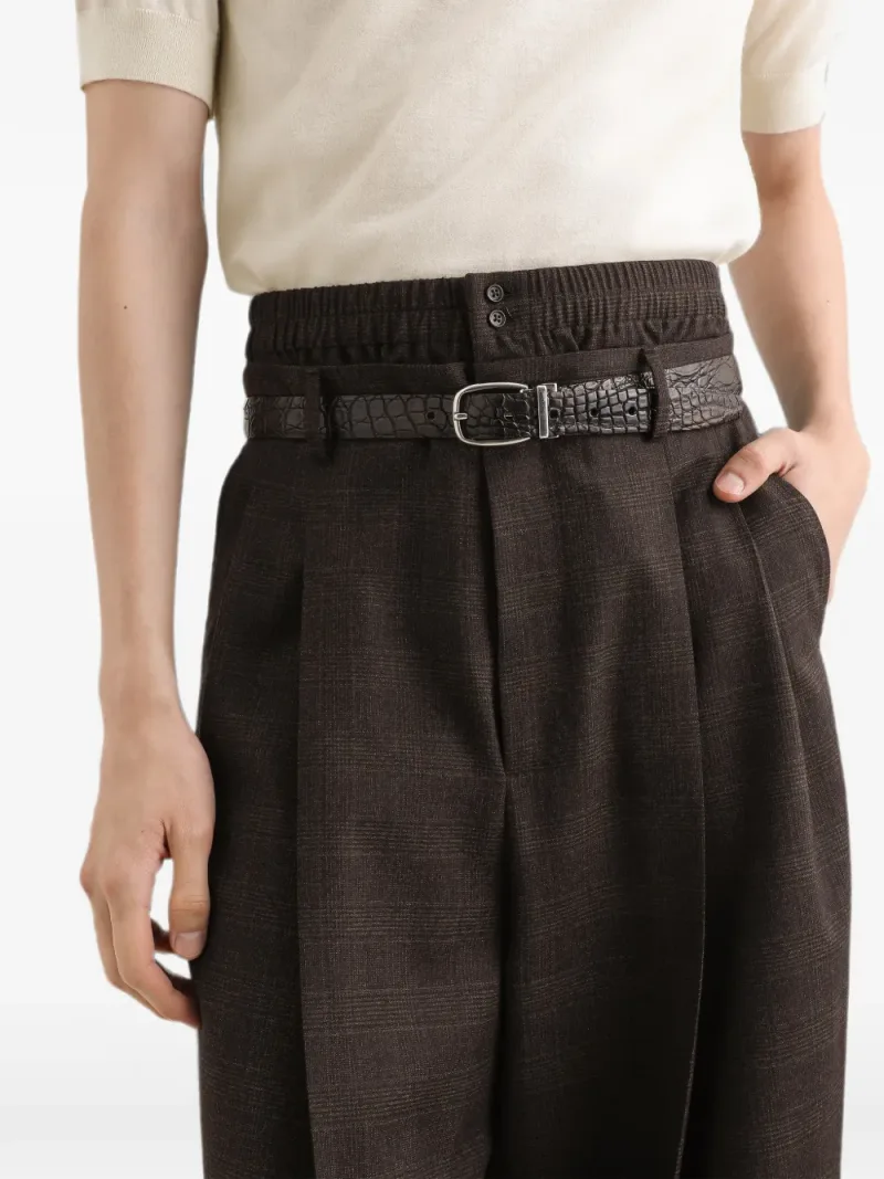 Dolce & Gabbana — Glen plaid trousers — Foto 5 di 5