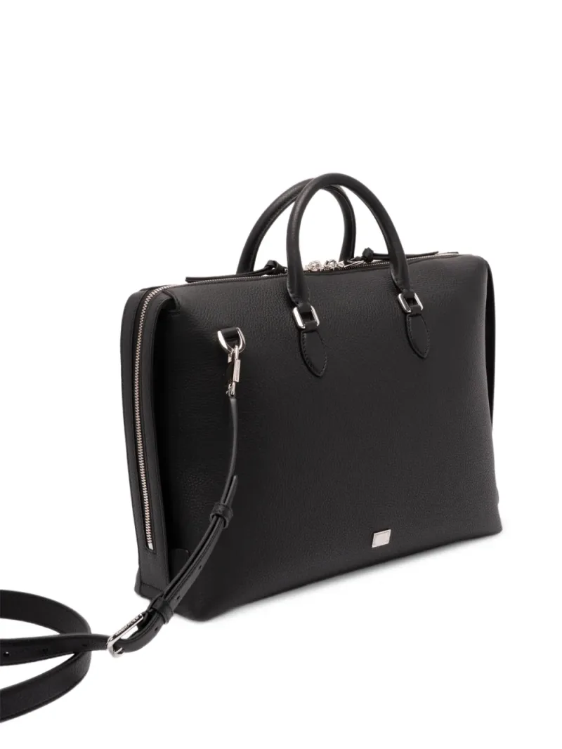 Dolce & Gabbana — Pebbled-leather briefcase — Photo 3 of 5