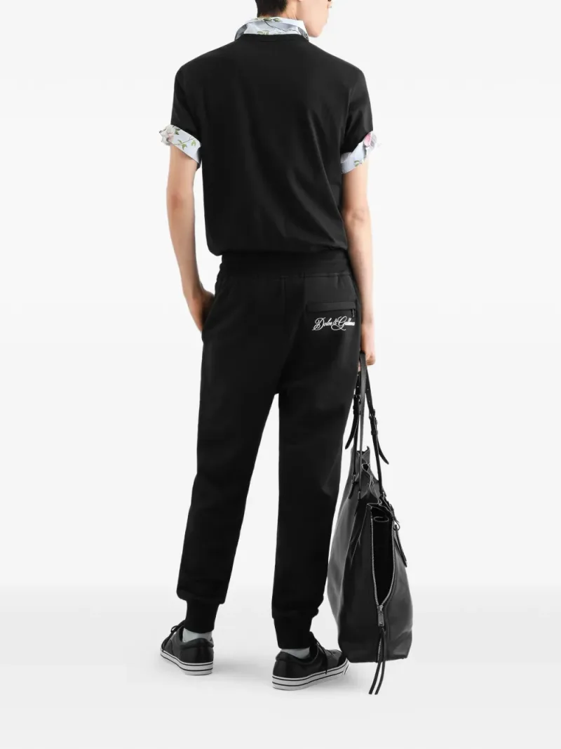 Dolce & Gabbana — Cotton T-shirt with logo plate — Foto 3 di 5