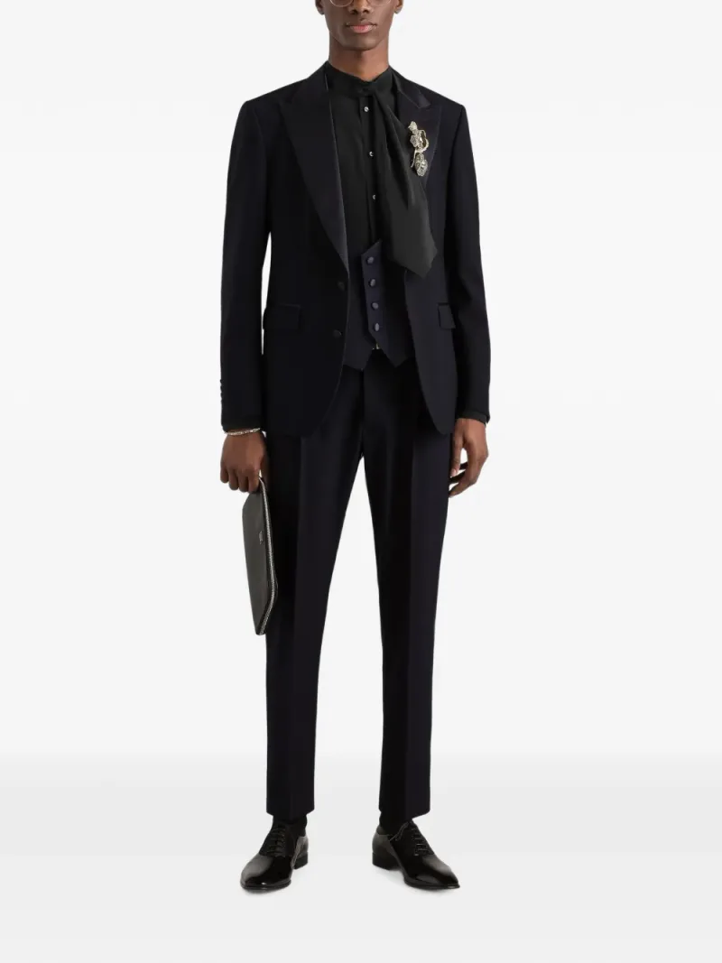 Dolce & Gabbana — Single-breasted two-piece wool tuxedo suit — Photo 2 of 5