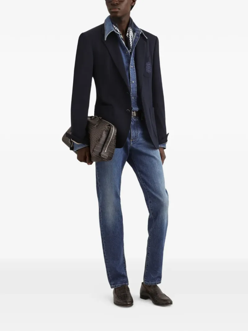 Dolce & Gabbana — Logo-patch straight jeans — Photo 2 of 5