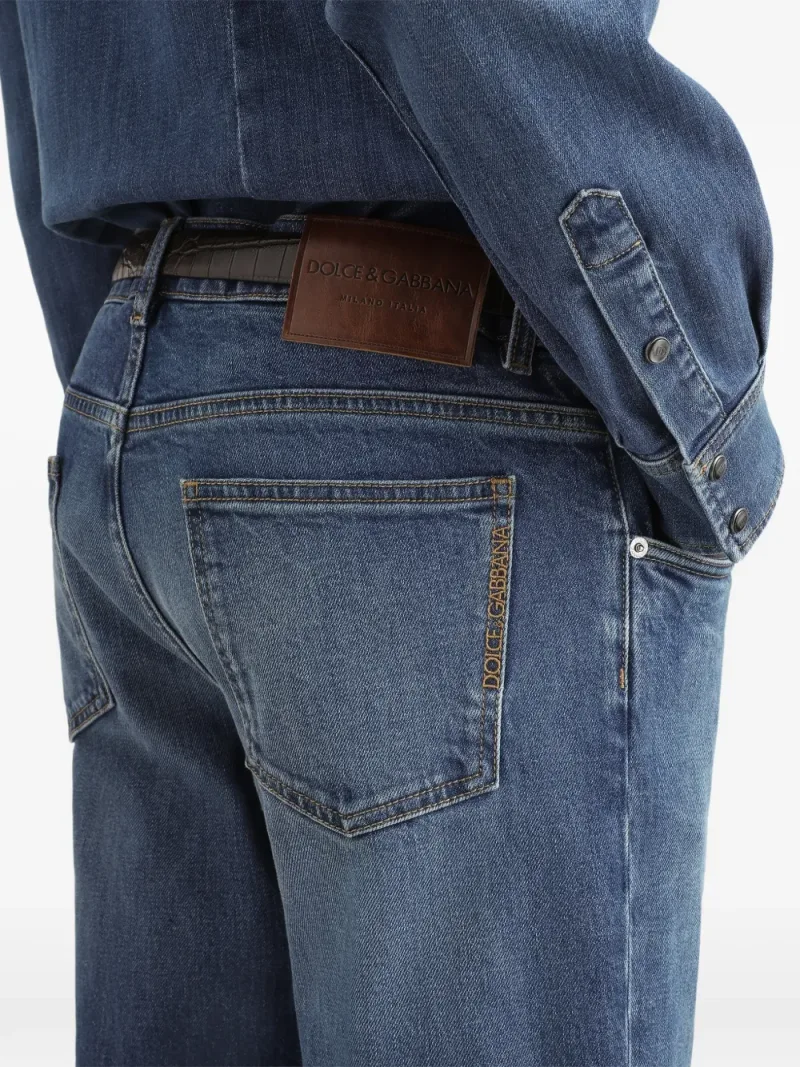 Dolce & Gabbana — Logo-patch straight jeans — Photo 5 of 5