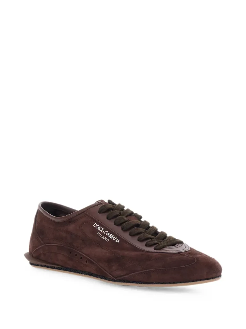 Dolce & Gabbana — Lipari logo-detail suede sneakers — Foto 2 di 4
