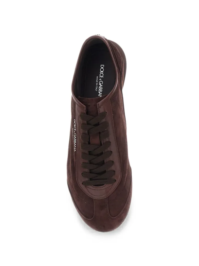 Dolce & Gabbana — Lipari logo-detail suede sneakers — Foto 3 di 4