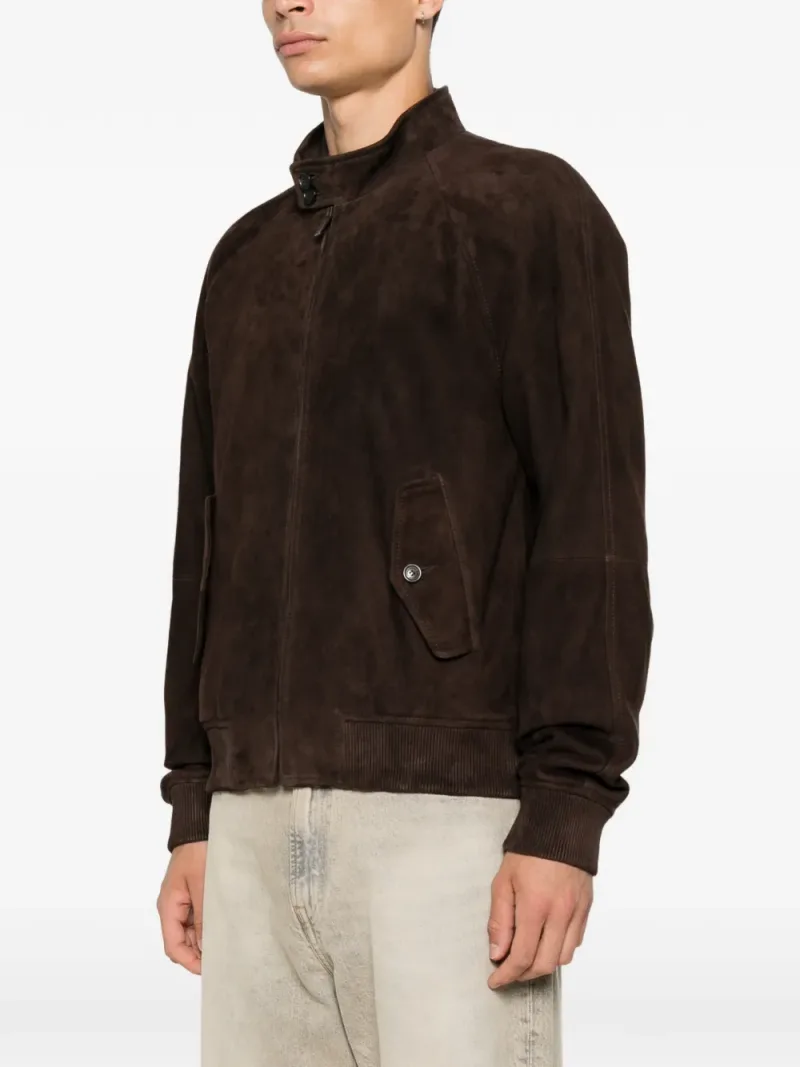 Dsquared2 — Button-collar suede jacket — Foto 3 di 5