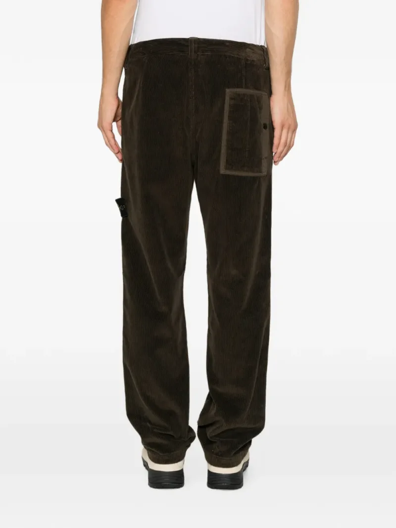 Stone Island — Compass-motif corduroy trousers — Photo 4 of 5