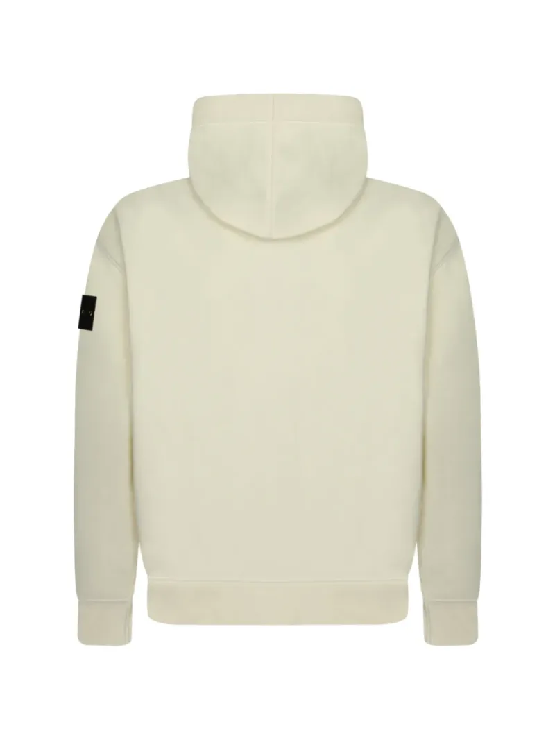 Stone Island — 6100009 organic-cotton fleece oversized-fit zip-up hooded sweatshirt with pockets — Photo 2 of 3